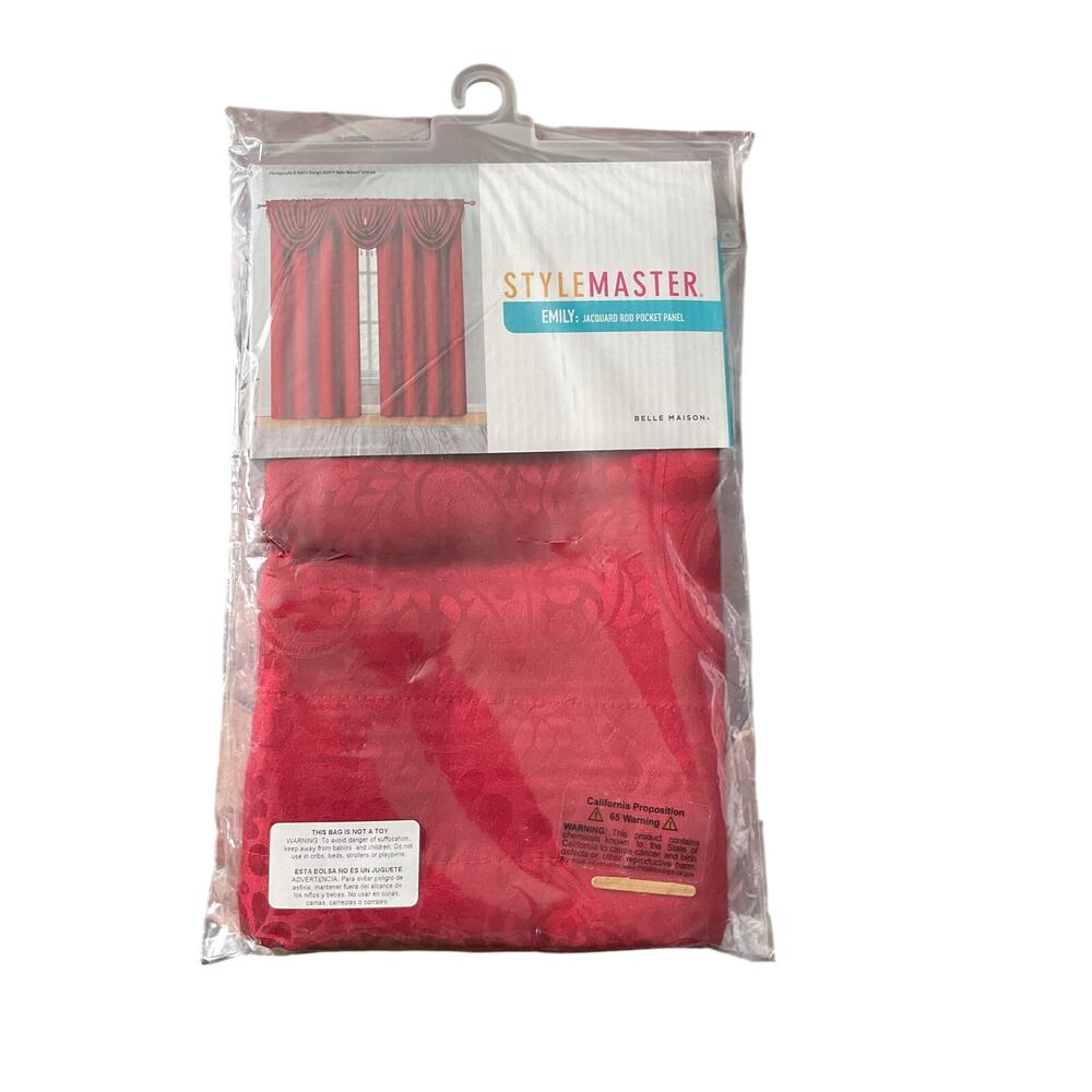 Stylemaster “Emily” Jacquard Rod Pocket Panel Size 54” x 84” one panel